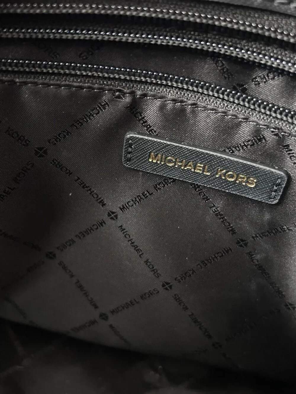 Michael Kors Jet Set Large Saffiano Leather Black Shoulder Bag